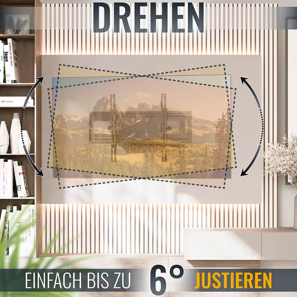 TV-Wandhalterung Fernseh Halterung 55" 65" 75" 85" max 95 Kg schwenkbar R06-F