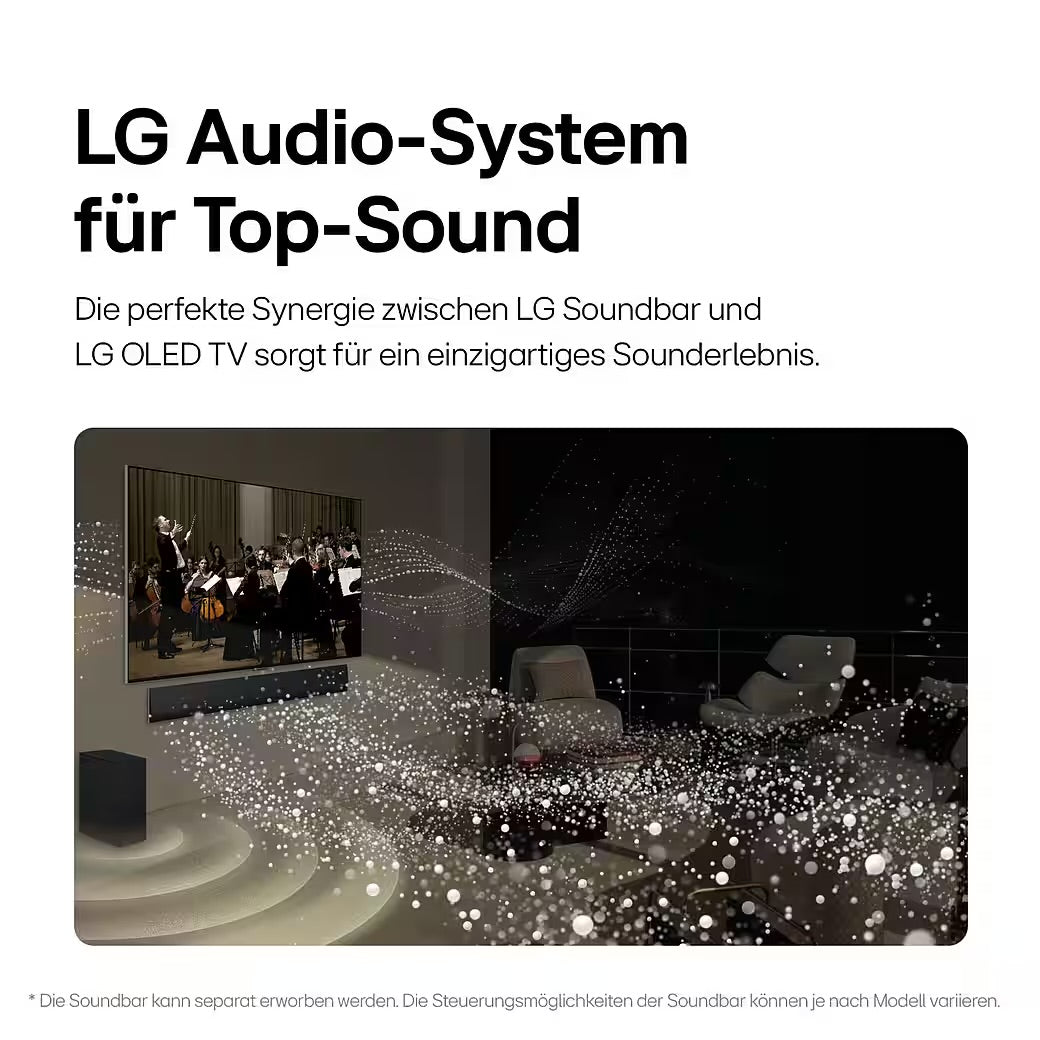 LG OLED77B42LA OLED-Fernseher 195 cm/77 Zoll Diagonale OLED Bildschirmtechnologie 4K Ultra HD Auflösung Smart-TV Internetfähigkeit 100 Hz