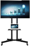 bis 65 Zoll, Mobile TV Standfuß TV-Halterung TV-Rack Rollbar
