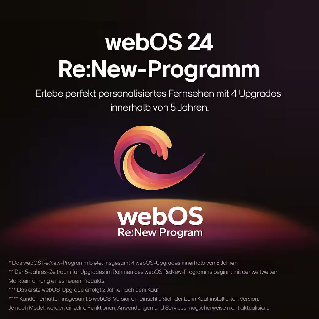 LG OLED77B42LA OLED-Fernseher 195 cm/77 Zoll Diagonale OLED Bildschirmtechnologie 4K Ultra HD Auflösung Smart-TV Internetfähigkeit 100 Hz