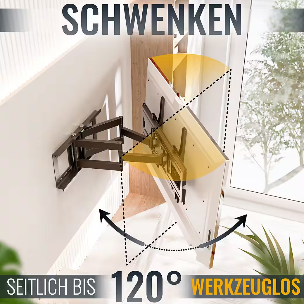 TV-Wandhalterung Fernseh Halterung 55" 65" 75" 85" max 95 Kg schwenkbar R06-F