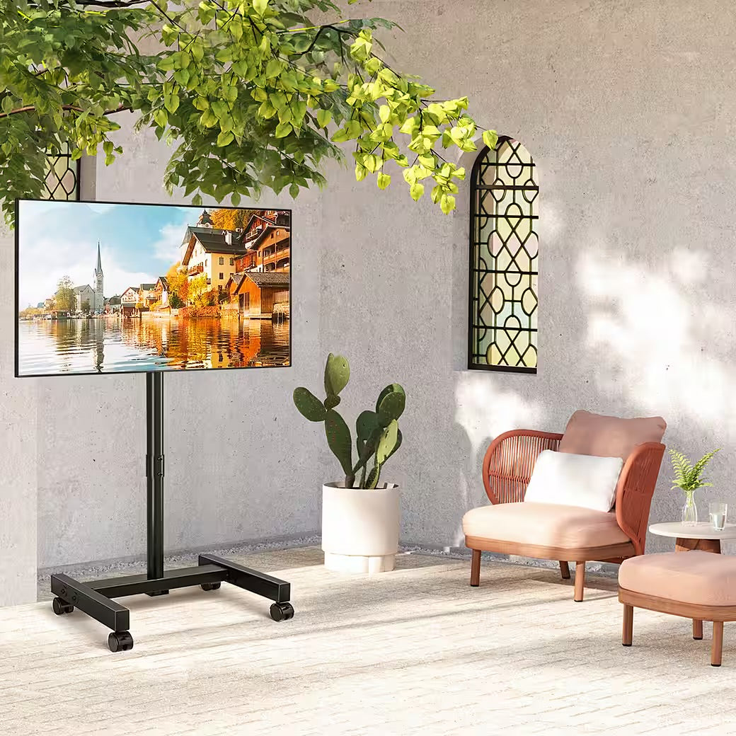TV-Ständer mit Rollen Mobiler TV Standfuss für 13-50 Zoll Fernseher