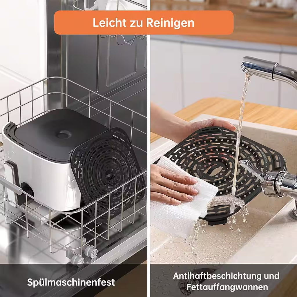 IBETTERTEC
Heißluftfritteuse Airfryer Heißluftfritteuse,2400W Multifunktionale Air Fryer XXL 10L,Heissluftfritteuse,Schnelle Erwärmung,95% weniger Öl,55 Prozent energiesparend,spülmaschinenfeste Körbe