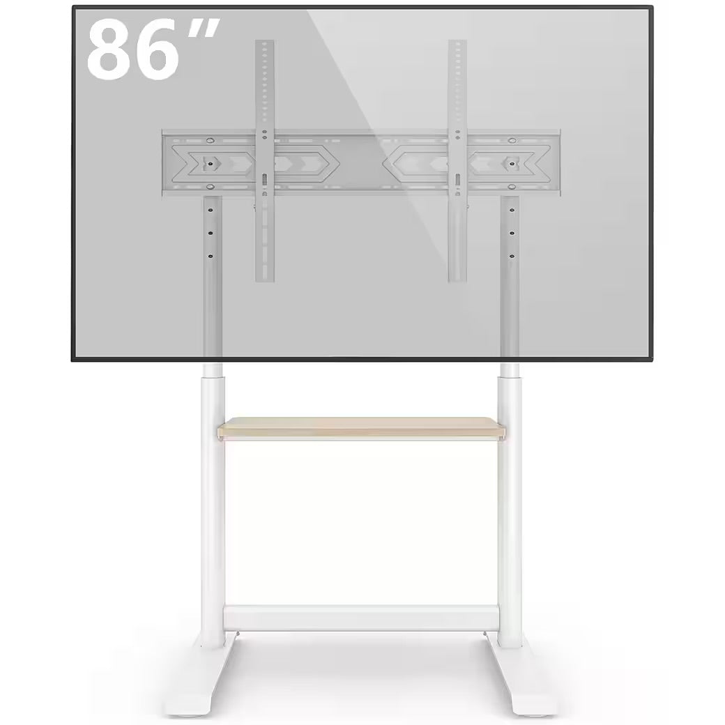 TV-Ständer TV Bodenständer für 60 bis 86 Zoll Fernseher, Regal für Geräte