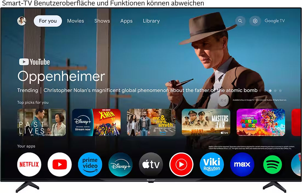 SHARP
4T-C70GLx LED-Fernseher