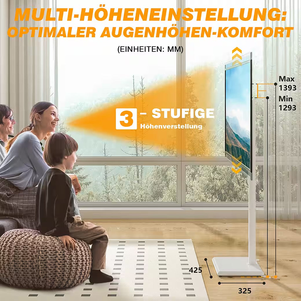 TV-Ständer für 32-55 Zoll Fernseher höhenverstellbar schwenkbar