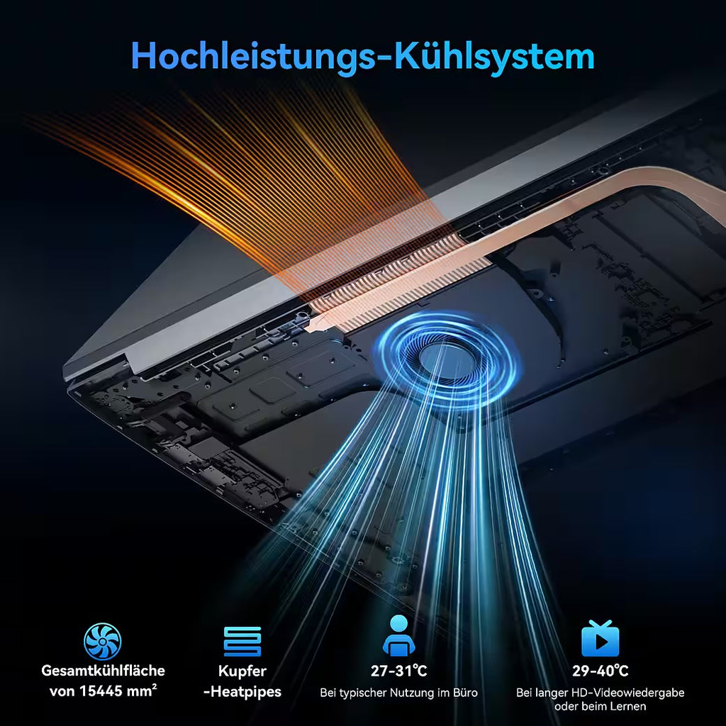 18.5" FHD IPS Acebook10 Intel Core N150 Windows 11 Pro Notebook