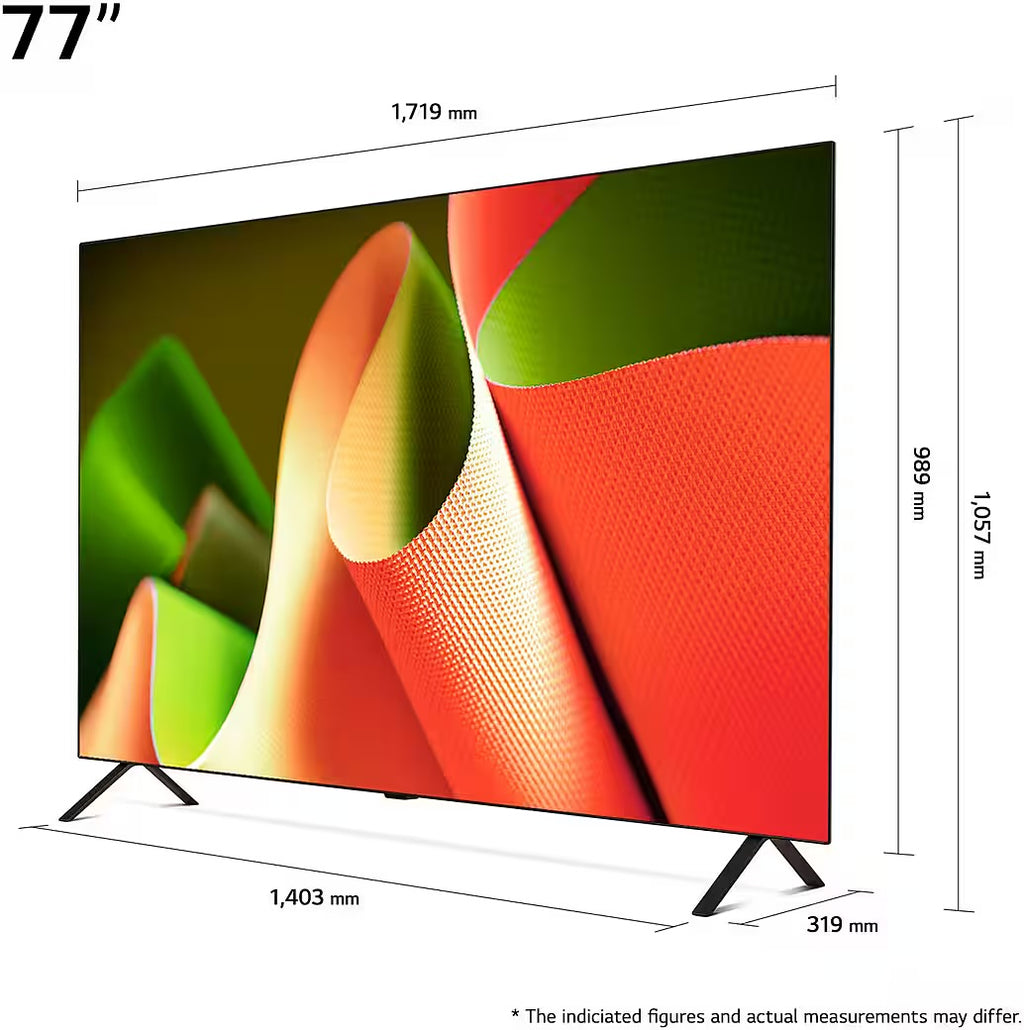 LG OLED77B42LA OLED-Fernseher 195 cm/77 Zoll Diagonale OLED Bildschirmtechnologie 4K Ultra HD Auflösung Smart-TV Internetfähigkeit 100 Hz