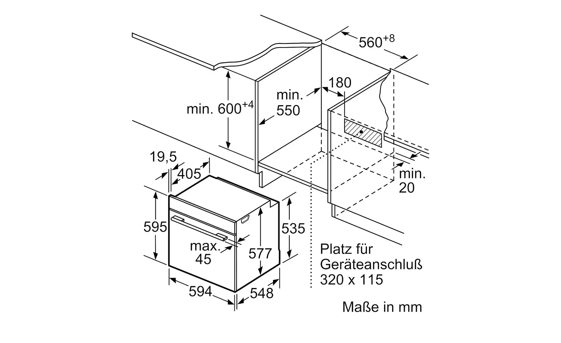 BOSCH Einbau-Backofen HMG776NB1